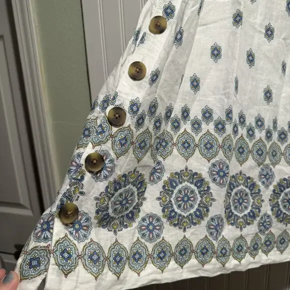 J Jill Linen Sleeveless Tunic Top Side Buttons Plus Size 2X - Picture 2 of 5